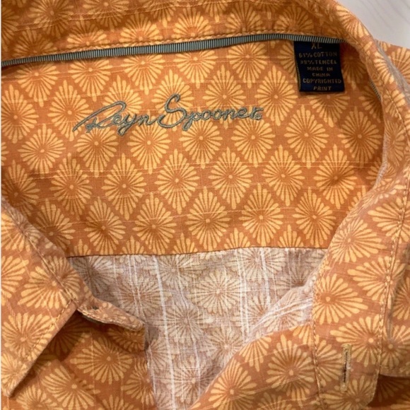 Vintage Reyn Spooner Hawaiian Shirt Aloha Size XL Orange - Picture 3 of 7